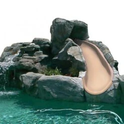 SR Smith BigRide Pool Slide, Right Turn, Taupe