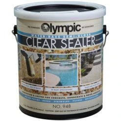 Olympic Clear Sealer, Semi-Gloss Finish
