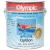 Olympic Optilon Synthetic Rubber Base Paint 1 Gallon, White