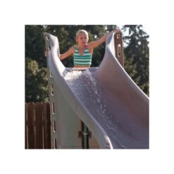 SR Smith Turbo Twister Pool Slide, Left Turn, Gray Granite -Crystal Pool Shop 4637 d sq 2