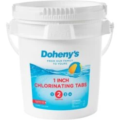 Doheny's 1in Chlorine Tabs, 10 Lb -Crystal Pool Shop 4821 feb2023