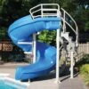 SR Smith Vortex Pool Slide, Full Tube With Staircase, Blue -Crystal Pool Shop 5033 a sq 3