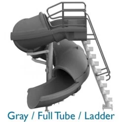 SR Smith Vortex Pool Slide, Full Tube With Ladder, Blue -Crystal Pool Shop 5033gray a sq 6