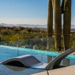 SR Smith Destination In-Pool Sun-Deck Lounger, Gray, Single