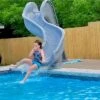 Global Pool Products Rip Tide Pool Slide, Right Turn, Grey -Crystal Pool Shop 90172 a sq 3