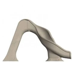 Global Pool Products Rip Tide Pool Slide, Left Turn, Grey -Crystal Pool Shop 90172 c sq 1