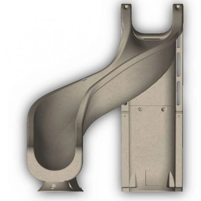 Global Pool Products Rip Tide Pool Slide, Right Turn, Sandstone 8 Global Pool Products Rip Tide Pool Slide, Right Turn, Sandstone - Image 6