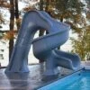 Global Pool Products Tsunami Pool Slide, Sandstone -Crystal Pool Shop 90173 a sq 1