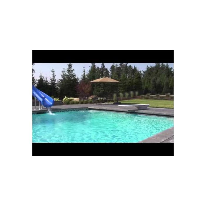 SR Smith Vortex Pool Slide, Half Tube With Ladder, Gray 7 SR Smith Vortex Pool Slide, Half Tube With Ladder, Gray - Image 5