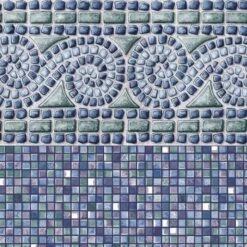 Swimline Beaded Pool Liner, 52 In Wall, 15x24 Ft Oval, 25 Gauge, Indigo -Crystal Pool Shop indigo square 15