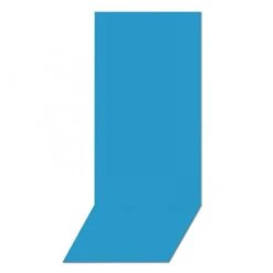 Swimline Overlap Pool Liner, 48-52 In Wall, 12x24 Ft Oval, 20 Gauge, Solid Blue