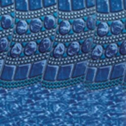 Swimline Overlap Pool Liner, 48-52 In Wall, 18x24 Ft Oval, 25 Gauge, Tile Swirl -Crystal Pool Shop tileswirl square 17