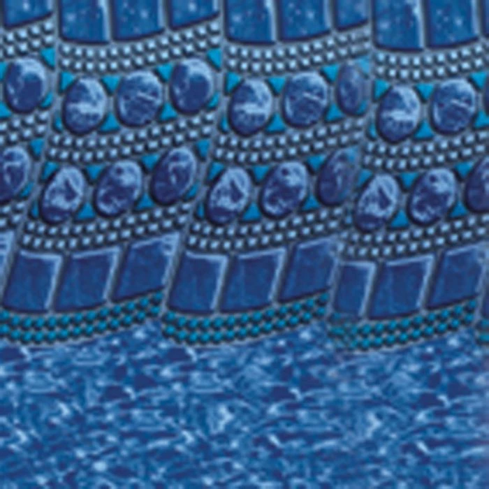 Swimline Overlap Pool Liner, 48-52 In Wall, 24 Ft Round, 20 Gauge, Tile Swirl 4 Swimline Overlap Pool Liner, 48-52 In Wall, 24 Ft Round, 20 Gauge, Tile Swirl - Image 2